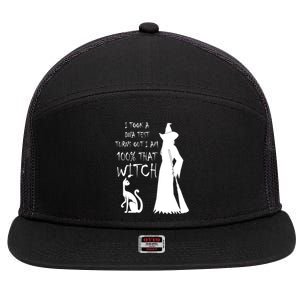 I Took A Dna Test Im 100% That Witch Funny Halloween Gift 7 Panel Mesh Trucker Snapback Hat