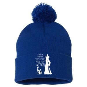 I Took A Dna Test Im 100% That Witch Funny Halloween Gift Pom Pom 12in Knit Beanie