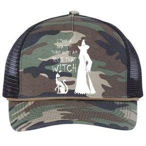 I Took A Dna Test Im 100% That Witch Funny Halloween Gift Retro Rope Trucker Hat Cap