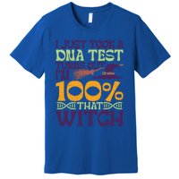 I Took A Dna Test Turns Out Im 100% Percent Witch Halloween Gift Premium T-Shirt