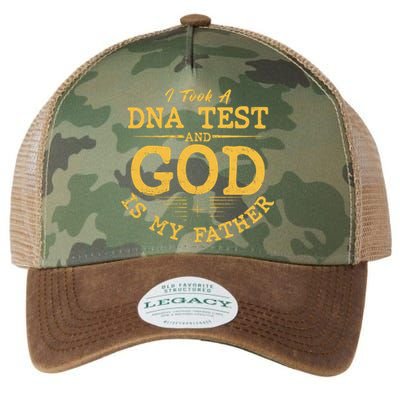 I Took A DNA Test And God Is My Father Legacy Tie Dye Trucker Hat