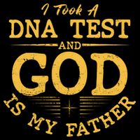 I Took A DNA Test And God Is My Father 7-Panel Snapback Hat