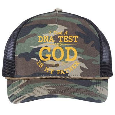 I Took A DNA Test And God Is My Father Retro Rope Trucker Hat Cap