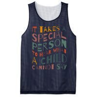 It Takes A Special Person To Hear What A Child Cannot Say Mesh Reversible Basketball Jersey Tank