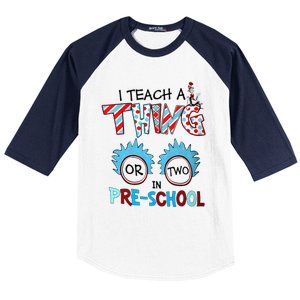 I Teach A Thing Or Two In Pre School Back To School Baseball Sleeve Shirt