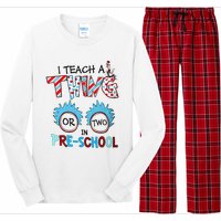 I Teach A Thing Or Two In Pre School Back To School Long Sleeve Pajama Set