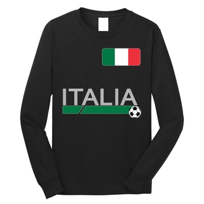 Italia Azzurri Supporter Italian Soccer Team Long Sleeve Shirt