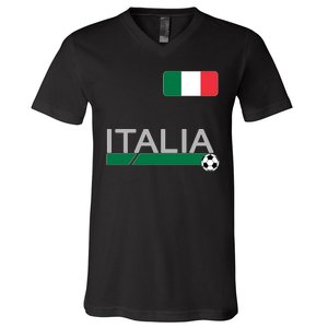 Italia Azzurri Supporter Italian Soccer Team V-Neck T-Shirt