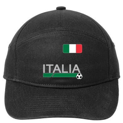 Italia Azzurri Supporter Italian Soccer Team 7-Panel Snapback Hat