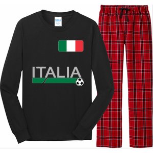 Italia Azzurri Supporter Italian Soccer Team Long Sleeve Pajama Set