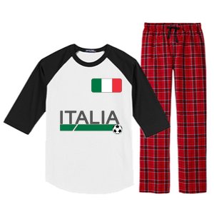 Italia Azzurri Supporter Italian Soccer Team Raglan Sleeve Pajama Set