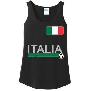 Italia Azzurri Supporter Italian Soccer Team Ladies Essential Tank