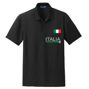 Italia Azzurri Supporter Italian Soccer Team Dry Zone Grid Polo