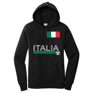 Italia Azzurri Supporter Italian Soccer Team Women's Pullover Hoodie