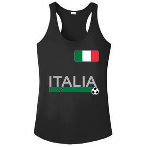 Italia Azzurri Supporter Italian Soccer Team Ladies PosiCharge Competitor Racerback Tank