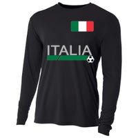 Italia Azzurri Supporter Italian Soccer Team Cooling Performance Long Sleeve Crew