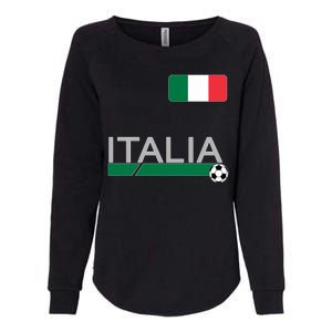 Italia Azzurri Supporter Italian Soccer Team Womens California Wash Sweatshirt