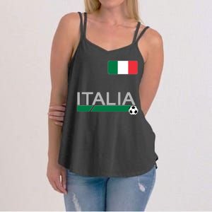 Italia Azzurri Supporter Italian Soccer Team Women's Strappy Tank