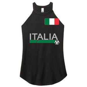 Italia Azzurri Supporter Italian Soccer Team Women's Perfect Tri Rocker Tank