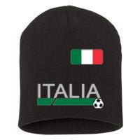 Italia Azzurri Supporter Italian Soccer Team Short Acrylic Beanie