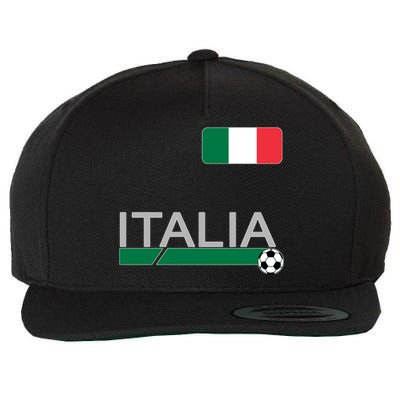 Italia Azzurri Supporter Italian Soccer Team Wool Snapback Cap