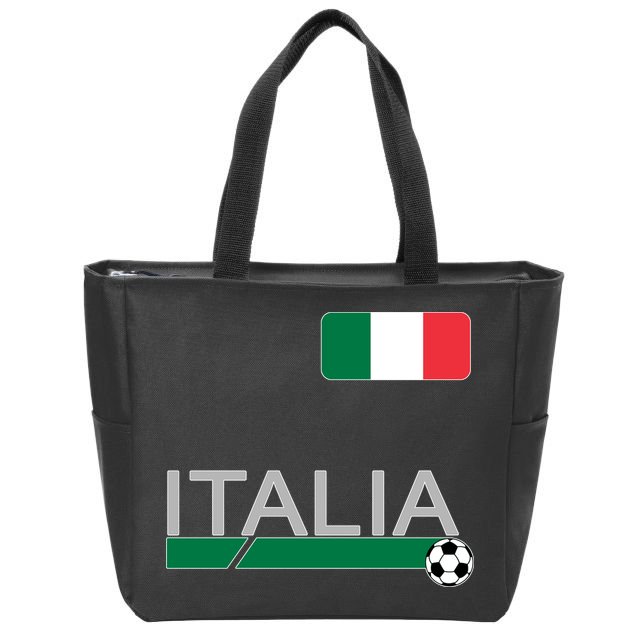 Italia Azzurri Supporter Italian Soccer Team Zip Tote Bag