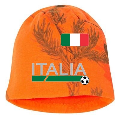 Italia Azzurri Supporter Italian Soccer Team Kati - Camo Knit Beanie