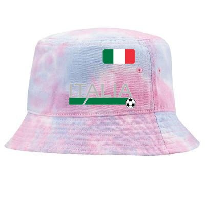 Italia Azzurri Supporter Italian Soccer Team Tie-Dyed Bucket Hat