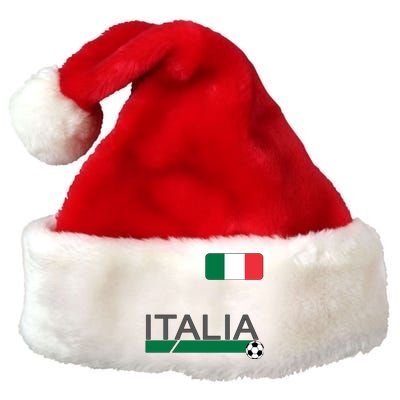 Italia Azzurri Supporter Italian Soccer Team Premium Christmas Santa Hat