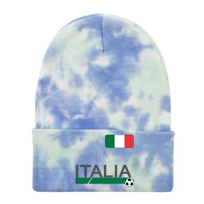 Italia Azzurri Supporter Italian Soccer Team Tie Dye 12in Knit Beanie