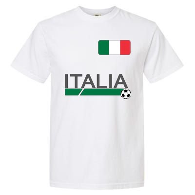 Italia Azzurri Supporter Italian Soccer Team Garment-Dyed Heavyweight T-Shirt