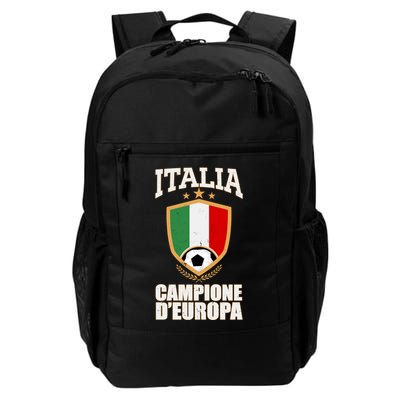 Italia Campione D'Europa Soccer Flag Shield Logo Backpack