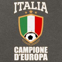 Italia Campione D'Europa Soccer Flag Shield Logo Cotton Canvas Backpack