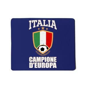 Italia Campione D'Europa Soccer Flag Shield Logo Mousepad