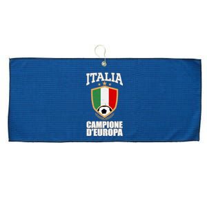 Italia Campione D'Europa Soccer Flag Shield Logo Large Microfiber Waffle Golf Towel