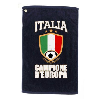 Italia Campione D'Europa Soccer Flag Shield Logo Golf Towel