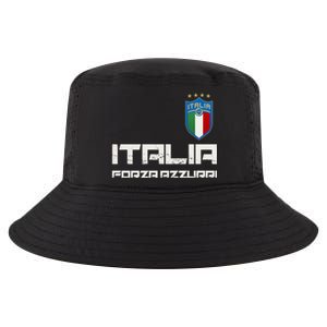 Italia Forza Azzurri Soccer FutbolItaly Flag Logo Cool Comfort Performance Bucket Hat