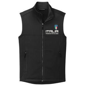 Italia Forza Azzurri Soccer FutbolItaly Flag Logo Collective Smooth Fleece Vest