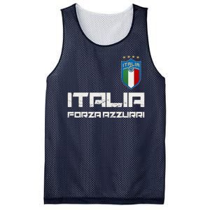 Italia Forza Azzurri Soccer FutbolItaly Flag Logo Mesh Reversible Basketball Jersey Tank