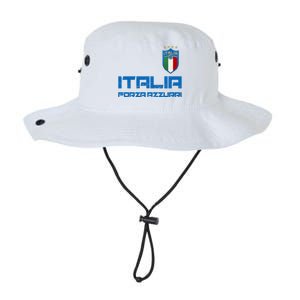 Italia Forza Azzurri Soccer FutbolItaly Flag Logo Legacy Cool Fit Booney Bucket Hat