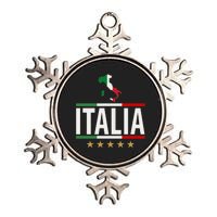 Italia Italy Soccer Football Champions Metallic Star Ornament