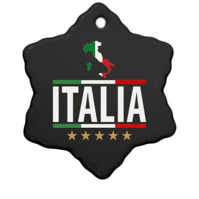 Italia Italy Soccer Football Champions Ceramic Star Ornament