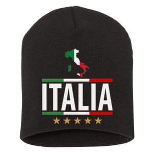 Italia Italy Soccer Football Champions Short Acrylic Beanie