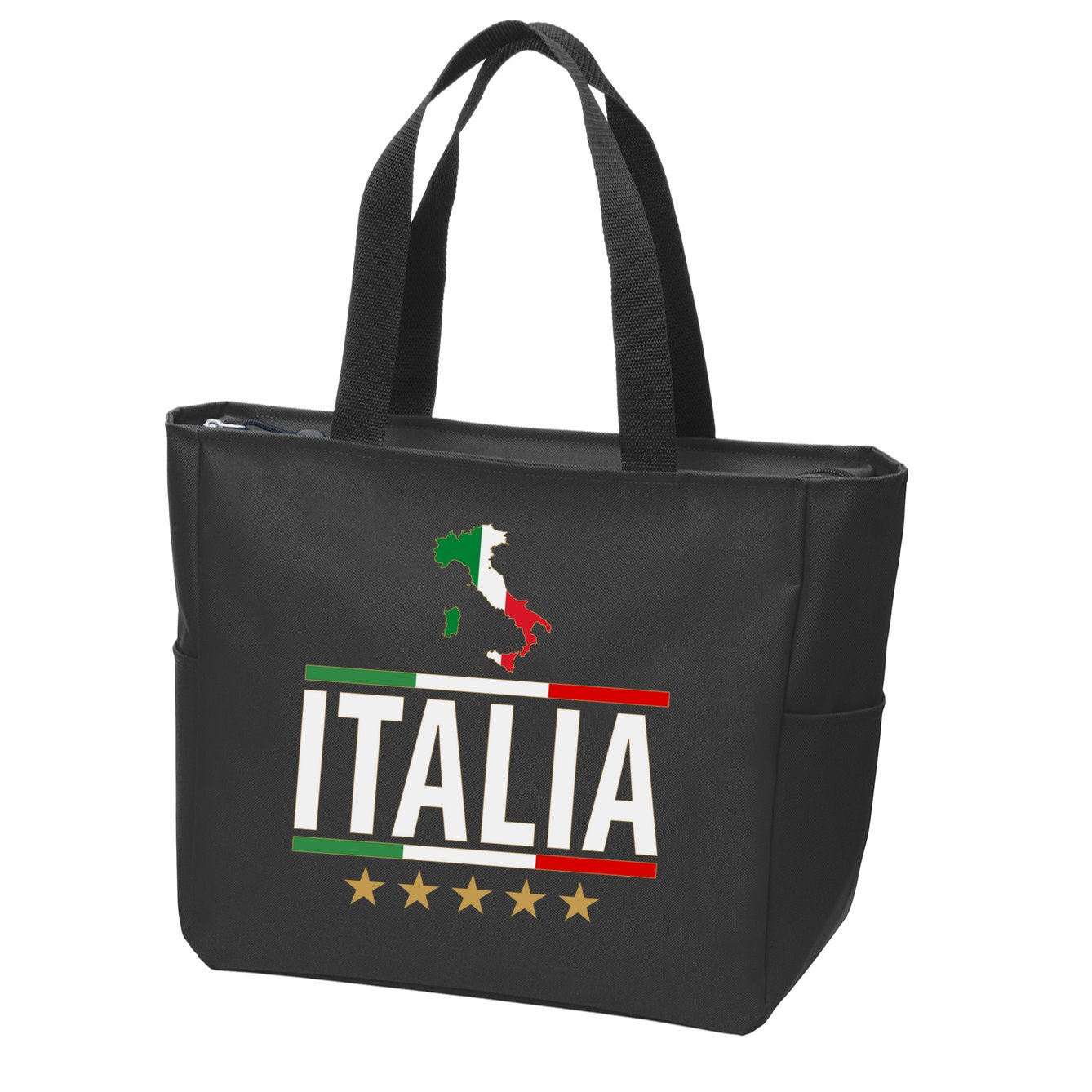 Italia Italy Soccer Football Champions Zip Tote Bag
