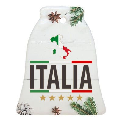 Italia Italy Soccer Football Champions Ceramic Bell Ornament