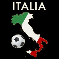 Italia Italy Soccer Football Map Flag colors T-Shirt