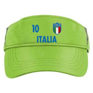 Italia Italy Soccer No 10 Shield Logo Adult Drive Performance Visor