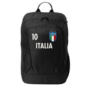 Italia Italy Soccer No 10 Shield Logo City Backpack