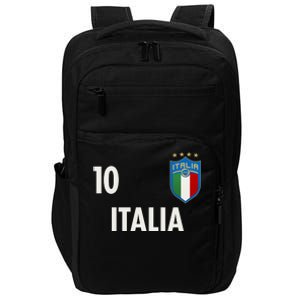 Italia Italy Soccer No 10 Shield Logo Impact Tech Backpack