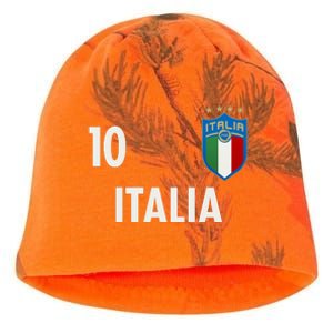 Italia Italy Soccer No 10 Shield Logo Kati - Camo Knit Beanie